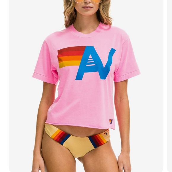 Aviator Nation Tops - Aviator Nation Boyfriend Logo Tee